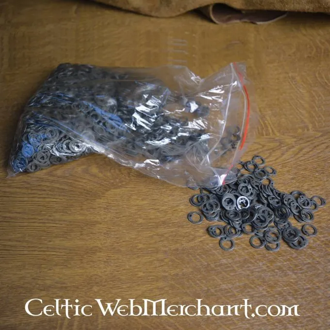 Ulfberth 1 Kg Flade Ringe Med Runde Nitter, 8 Mm 5 Ulfberth 1 Kg Flade Ringe Med Runde Nitter, 8 Mm - Billede 3