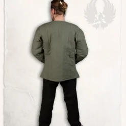 Mytholon 15. århundrede Gambeson Findes Aulber, Oliven Grøn Lærred -Svaerd Salg 15 arhundrede gambeson findes aulber oliven gron l 2