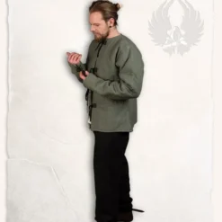 Mytholon 15. århundrede Gambeson Findes Aulber, Oliven Grøn Lærred -Svaerd Salg 15 arhundrede gambeson findes aulber oliven gron l 4