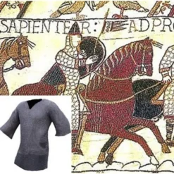 Ulfberth Brynjefrakke Med Mid-ærmer, Blandede Flade Ringe - Kile Nitter, 8 Mm -Svaerd Salg brynjefrakke med mid aermer blandede flade ringe k 2