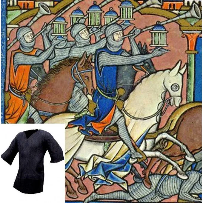 Brynjefrakke Med Mid-ærmer, Bruneret, 8 Mm 4 Brynjefrakke Med Mid-ærmer, Bruneret, 8 Mm - Billede 2