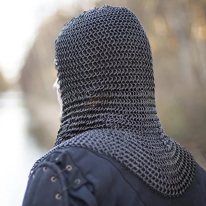 Epic Armoury Chainmail Coif Alaric, Bronzed 9 Mm 6 Epic Armoury Chainmail Coif Alaric, Bronzed 9 Mm - Billede 4