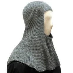 Windlass Steelcrafts Chainmail Coif Butted 5 Mm Ringe -Svaerd Salg chainmail coif butted 5 mm ringe 2