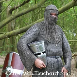 Ulfberth Coif Med Trekantede Visir, Runde Ringe - Runde Nitter, 8 Mm -Svaerd Salg coif med trekantede visir runde ringe runde nitter 5