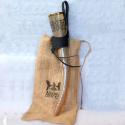 Windlass Steelcrafts Drikkehorn Freya Med Læderholder -Svaerd Salg drikkehorn freya med laederholder 3