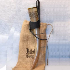 Windlass Steelcrafts Drikkehorn Freya Med Læderholder -Svaerd Salg drikkehorn freya med laederholder 4