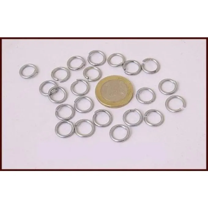 Forzinkede Kæde Mail Ringe, 1 Kg 4 Forzinkede Kæde Mail Ringe, 1 Kg - Billede 2