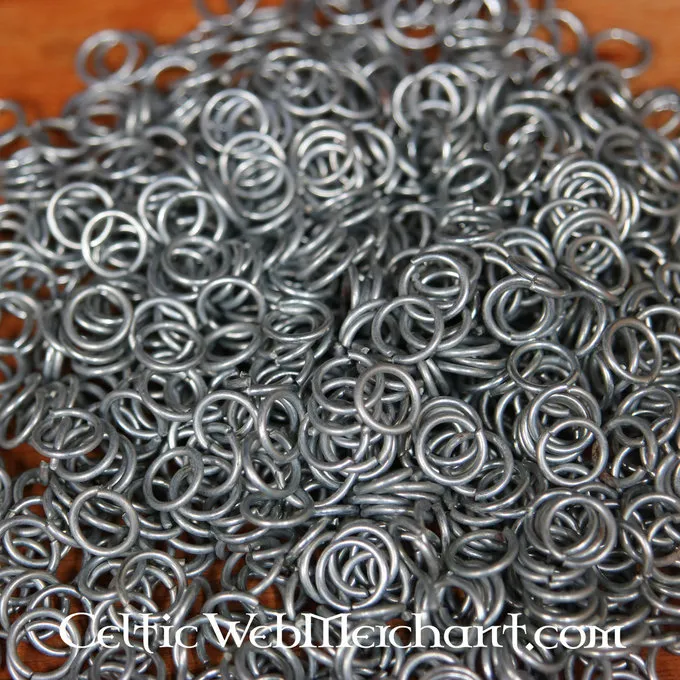 Forzinkede Kæde Mail Ringe, 1 Kg 3 Forzinkede Kæde Mail Ringe, 1 Kg