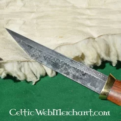 Ulfberth Germanske Kort Sax Af Damaskusstål 9 Ulfberth Germanske Kort Sax Af Damaskusstål -Svaerd Salg germanske kort sax af damaskusstal 2