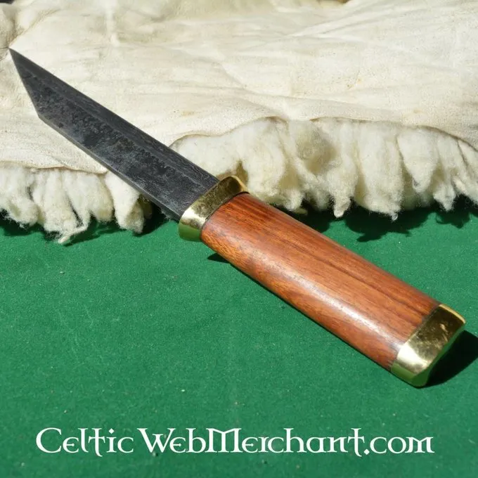 Ulfberth Germanske Kort Sax Af Damaskusstål 6 Ulfberth Germanske Kort Sax Af Damaskusstål - Billede 4