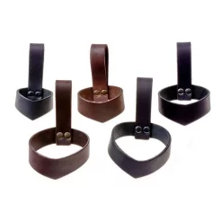 Læder Drikkehorn Holder 0,1-0,2 L, Sort -Svaerd Salg laeder drikkehorn holder 01 02 l sort 2