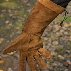 Epic Armoury Læder Kæmper Handsker Ruskind, Brun