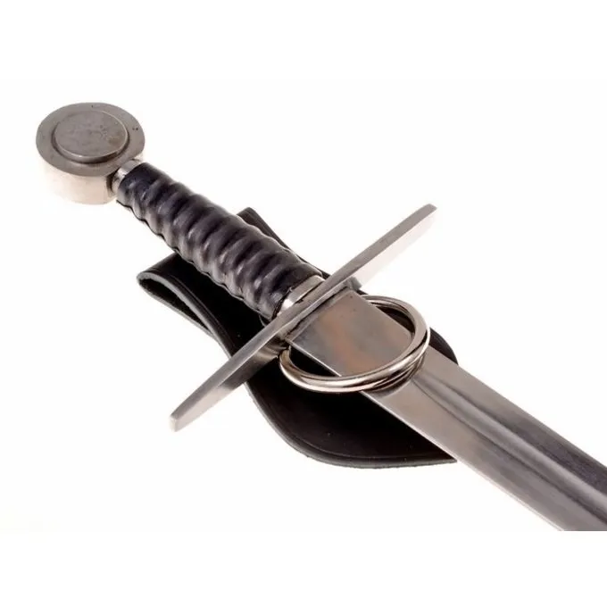 Læder Våben Holder Til Bælte Viking Motiv, Brun 5 Læder Våben Holder Til Bælte Viking Motiv, Brun - Billede 3