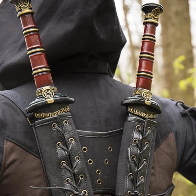 Epic Armoury RFB Double LARP Sværdholder, Brun 4 Epic Armoury RFB Double LARP Sværdholder, Brun - Billede 2