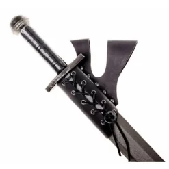 Sværd Holder Med Dobbelt Bæltestrop, Sort