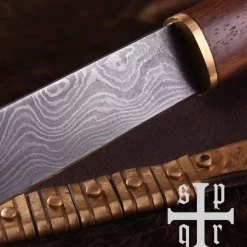 SPQR Viking Kniv Kattegat, Damaskus Stål -Svaerd Salg viking kniv kattegat damaskus stal 5