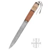 SPQR Viking Seax Med Knude Motiv, Damaskus Stål 1 SPQR Viking Seax Med Knude Motiv, Damaskus Stål -Svaerd Salg viking seax med knude motiv damaskus stal