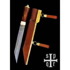 SPQR Viking Seax Wexford, Damaskus Stål -Svaerd Salg viking seax wexford damaskus stal 2
